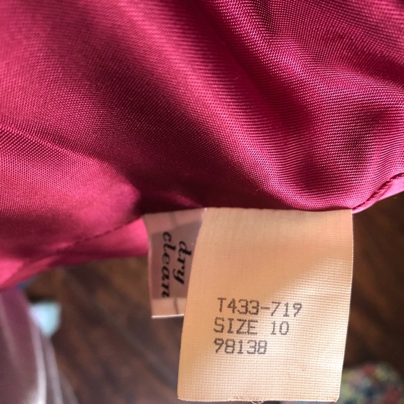 🧺Vintage Pendleton Pink & Navy Plaid Wool Blazer w/ Buttons, size 10 - Picture 2 of 6